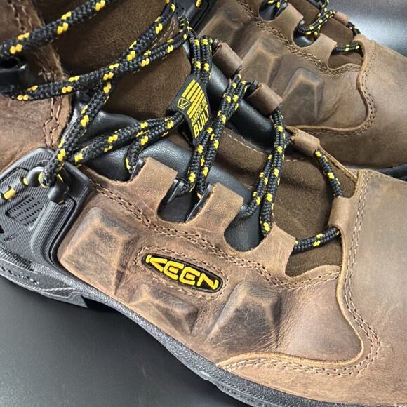 KEEN Dover 8” Waterproof Composite Toe Work Boots Mens Dark Earth Black Size 10 main image 7